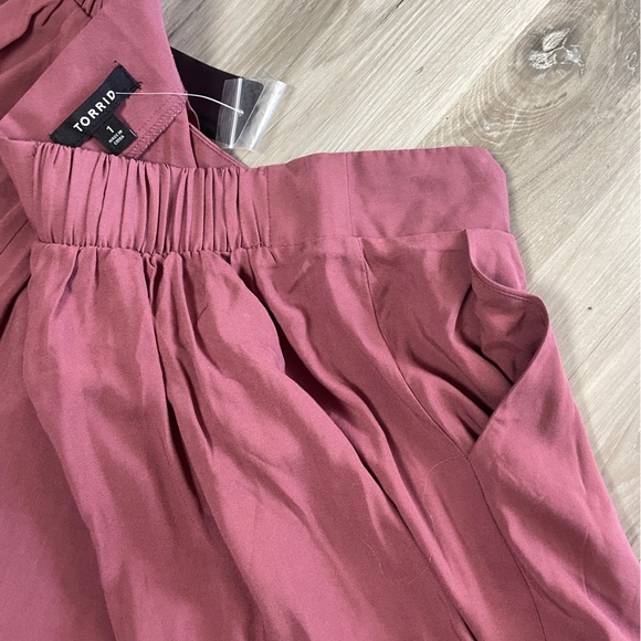 NWT Torrid Mini Challis Skirtall Mauve Size 1 - Picture 9 of 10